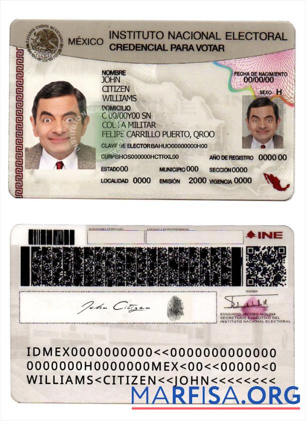 Downloadable Mexico instituto nacional (version 2) template